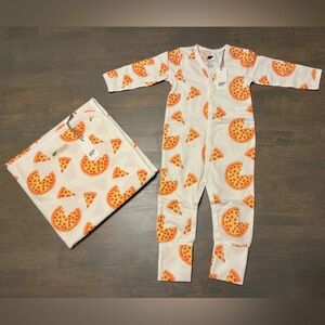 🍕NEW! • Monica & Andy • Romper and Blanket | Size: 6-9 months